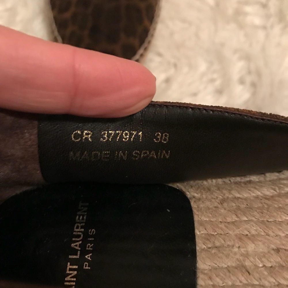Saint Laurent Espadrilles cr 377971 🧡🖤 authentic - Picture 7 of 7